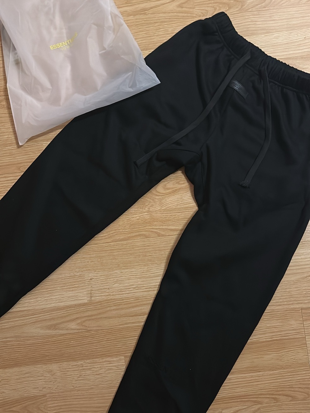 Fear of God Black Drawstring Joggers